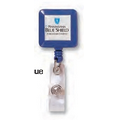 Square Retractable Solid Color Badge Holder